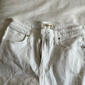 Madewell White Curvy High Rise Skinny Jeans — size 29